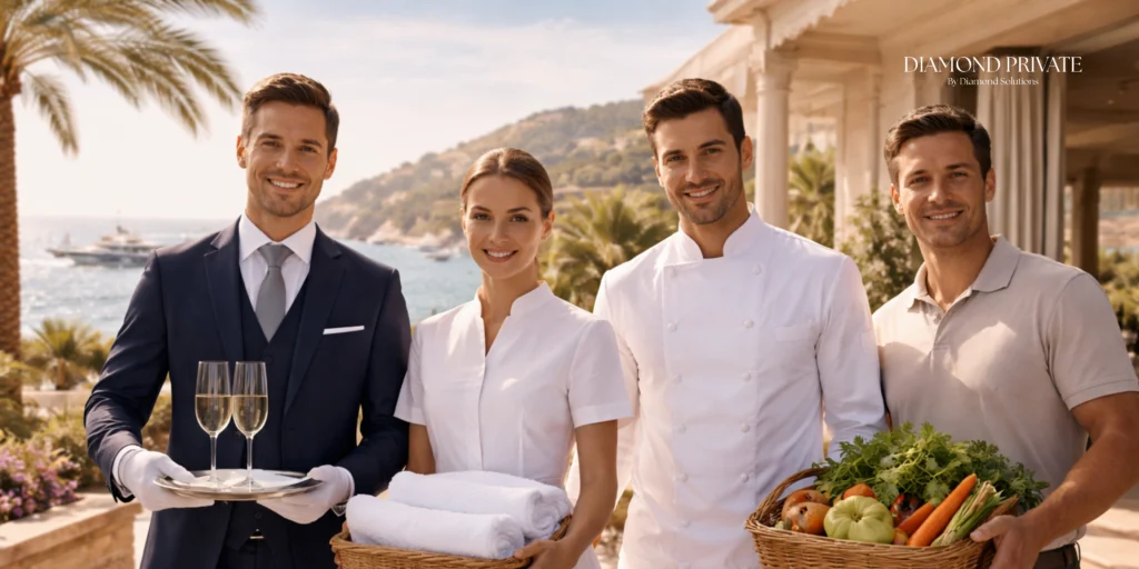 personnel maison villa saisonnière Côte d'Azur